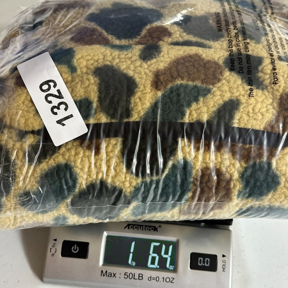 Carhartt 1/4 Snap Jacket Mens 2XL Duck Camo Relaxed Fit Sherpa Fleece Pullover - Picture 15 of 15